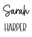 Laser Engraved Patch Christmas Stocking