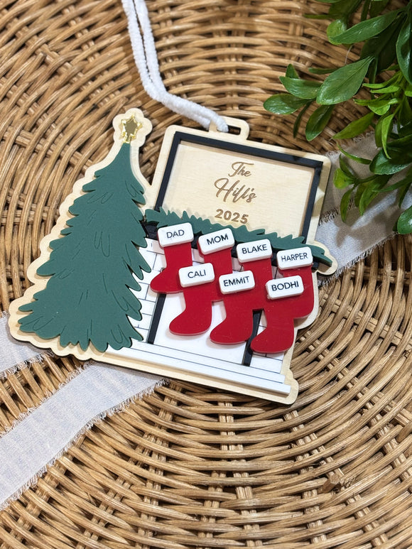 Shocking Fireplace Family Ornament