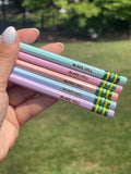 Pastel Engraved Pencils