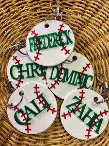 Baseball Bag Tag