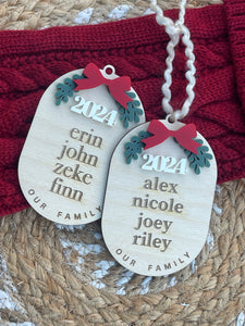 Family Name Ornament