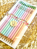 Pastel Engraved Pencils